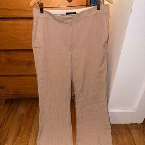 ann taylor curvy fit houndstooth wide leg trouser size 10